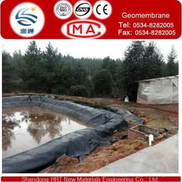 2,0mm HDPE Geomembrane, membrane imperméabilisante avec la norme de GB / T17643-2011